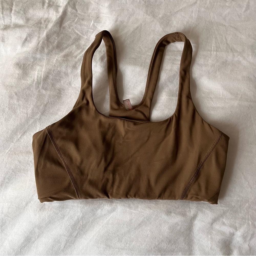 FP Movement Square Neck Sports Bra S Taupe